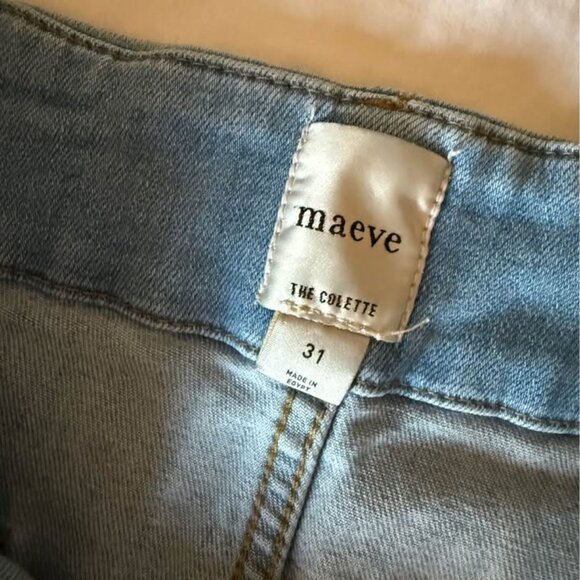 The Colette Cropped High-rise Wide Leg Jean by Maeve - Picture 3 of 3